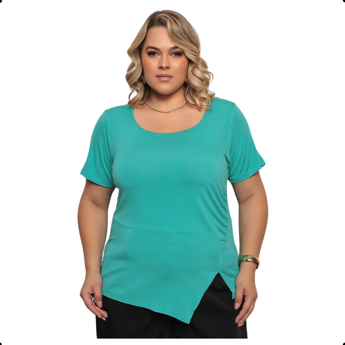 Blusa com Fenda Lateral Ellen - Coleção Nuvem Brasileira