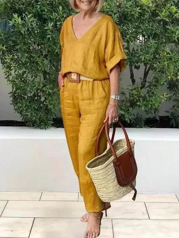 Conjunto Tainara Manga Rosa