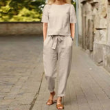 Conjunto Calça e Blusa Siena - Bege / P