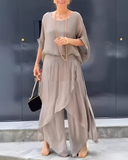 Conjunto Elegante Chiffon Ísis