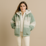 Casaco Parka de Inverno Solana Manga Rosa
