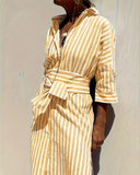 Blusa Chemise com Listras Sarah