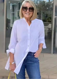 Camisa Elegante Cecilia - Manga Rosa