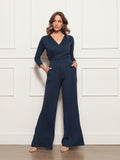 Conjunto Pantalona Blusa Transpassada Braga - Coleção Nuvem Brasileira