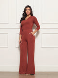 Conjunto Pantalona Blusa Transpassada Braga - Coleção Nuvem Brasileira