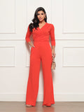 Conjunto Pantalona Blusa Transpassada Braga - Coleção Nuvem Brasileira