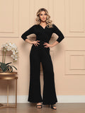 Conjunto Pantalona Blusa Transpassada Braga - Coleção Nuvem Brasileira