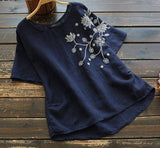 Blusa Verão Manga Rosa » Coleção Andrea - Marinho / P